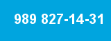 989 827-14-31